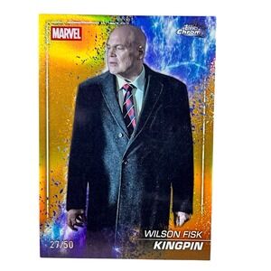 2025 Topps Chrome Marvel Studios Snap Gold S-178 Wilson Fisk Kingpin 27/50